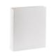 White genuine leather wedding planner or photo album binder