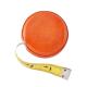 Leather covered tape measure in orange 