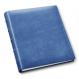 Muted Blue Bonded Leather 4x6 Photo Album