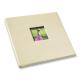 6up Photo Album in Ivory Bonded Leather