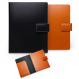 Recycled Italian Leather Portfolios in Black and British Tan