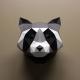 DIY Paper Sculpture Kit - Raccoon 1