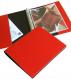 Recycled Italian Leather 3-Ring Binder in Red